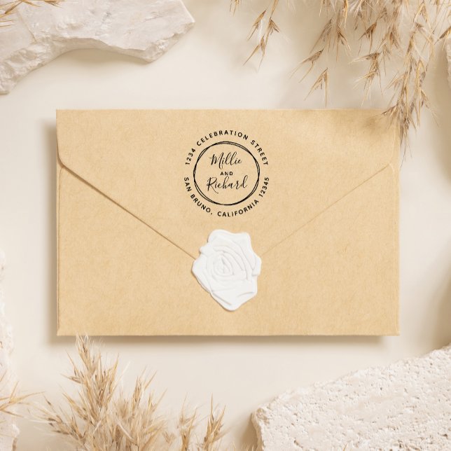 Sello Automático Hacer su propia dirección de devolución de Boda de (Subido por el creador)