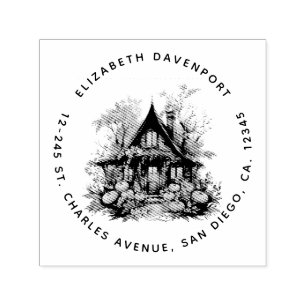 Sello Automático Halloween de Hauned House con calabazas