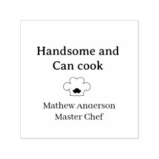 Sello Automático handsome and can cook master chef man kitchen king
