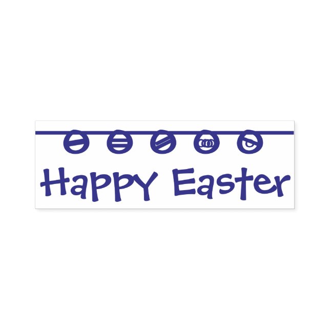 Sello Automático Happy Easter Rubber Stamp (Diseño)