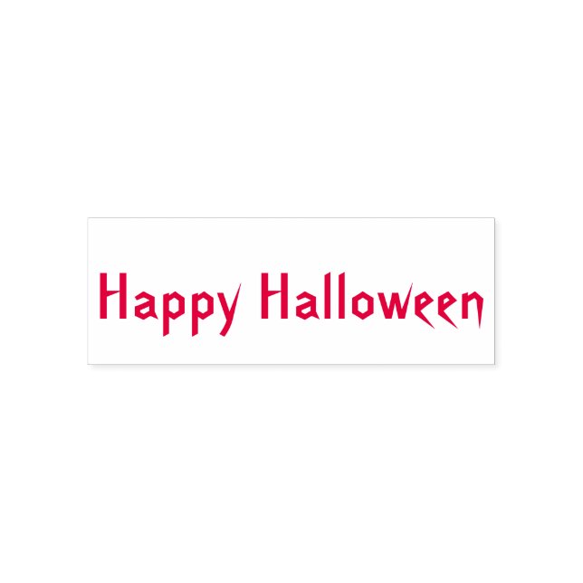 Sello Automático Happy Halloween Self Inking Rubber Stamp (Diseño)