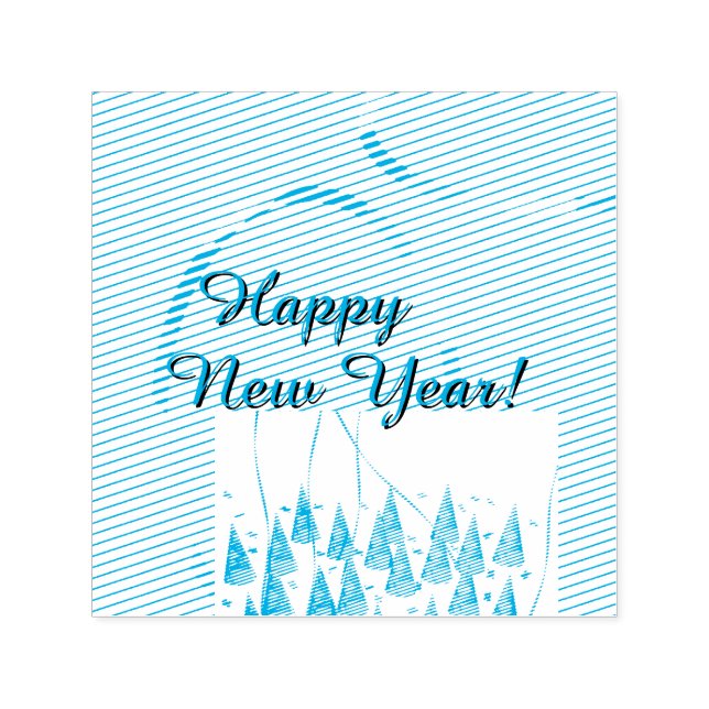 Sello Automático Happy New Year  (Diseño)