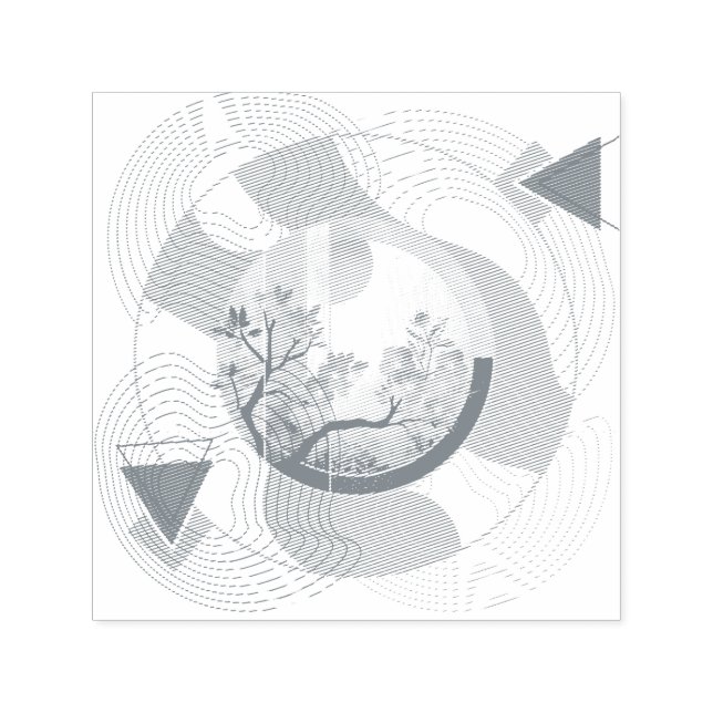 Sello Automático Harmonious Orange Blossom Circles (Diseño)