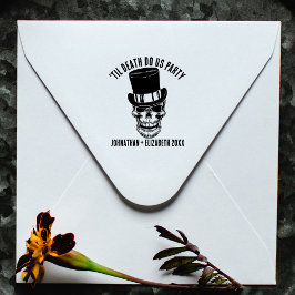 Sello Automático Hasta La Muerte, Fiesta Personalizado Groom Gótico