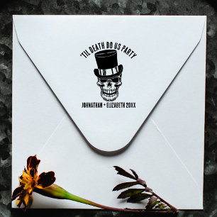 Sello Automático Hasta La Muerte, Fiesta Personalizado Groom Gótico