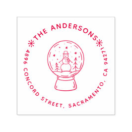 Sello Automático Haz tu propia dirección de regreso de vacaciones d