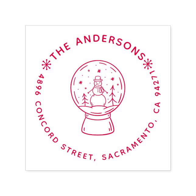 Sello Automático Haz tu propia dirección de regreso de vacaciones d (Diseño)