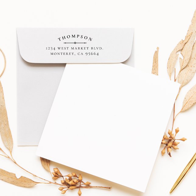 Sello Automático Haz Tu Propia Elegante Dirección De Retorno Clásic (Subido por el creador)