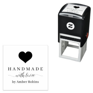 Sello Automático Hecho a mano con Amor