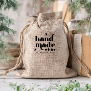 Sello Automático Hecho a mano con amor Corazón