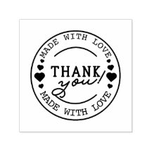 Hecho a mano con amor - Personalizado Gracias