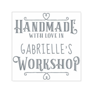 Sello Automático Hecho a mano de moda personalizada con amor en