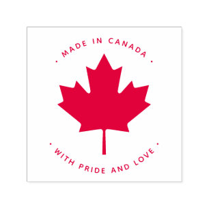 Sello Automático HECHO EN CANADÁ con orgullo y amor - no a la venta