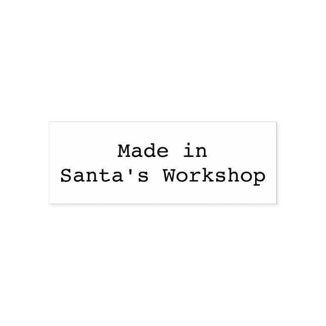 Sello Automático Hecho en los Talleres de Santa (Diseño)