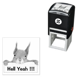 Sello Automático Hell Yeah Funny Squirrel