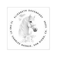 Hermosa Cabeza de Caballo Boho Floral