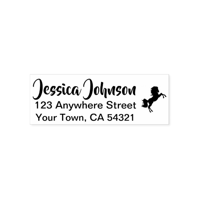 Sello Automático Hermosa dirección de devolución de nombre personal (Diseño)