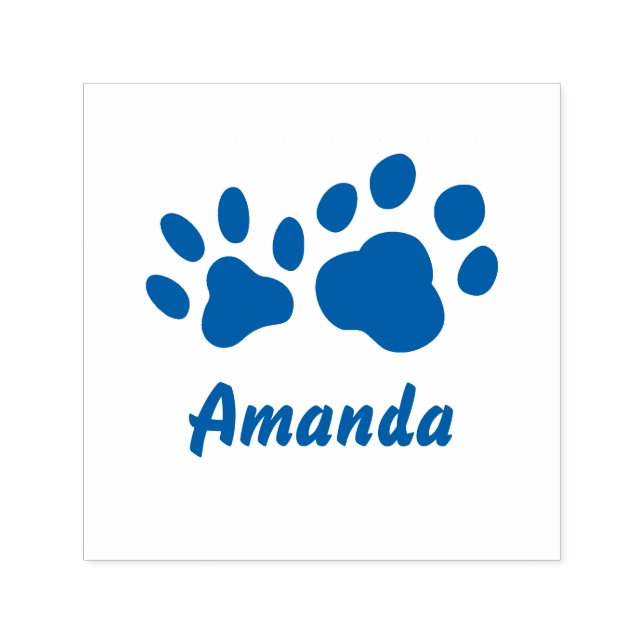 Sello Automático Hermosa Garra Personalizada de Gato y Perro (Diseño)