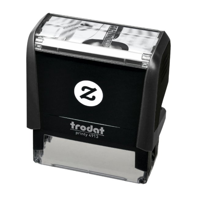 Sello Automático Hermosa guitarra acústica (Producto)