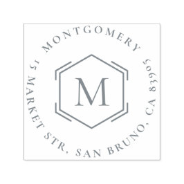 Sello Automático Hexagonal | Dirección de devolución de ida y vuelt