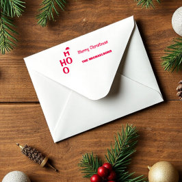 Sello Automático Ho Ho Ho Ho: Feliz Navidad