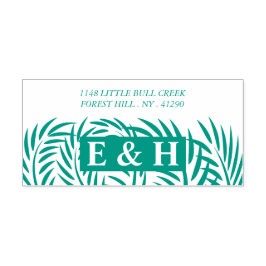 Sello Automático Hojas tropicales de palmera