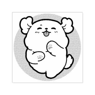 Sello Automático ¡Hola! - Diseño feliz de Personalizados de perros