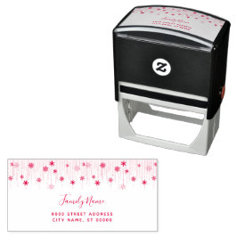Sello Automático Holiday Return Address Self-inking Stamp