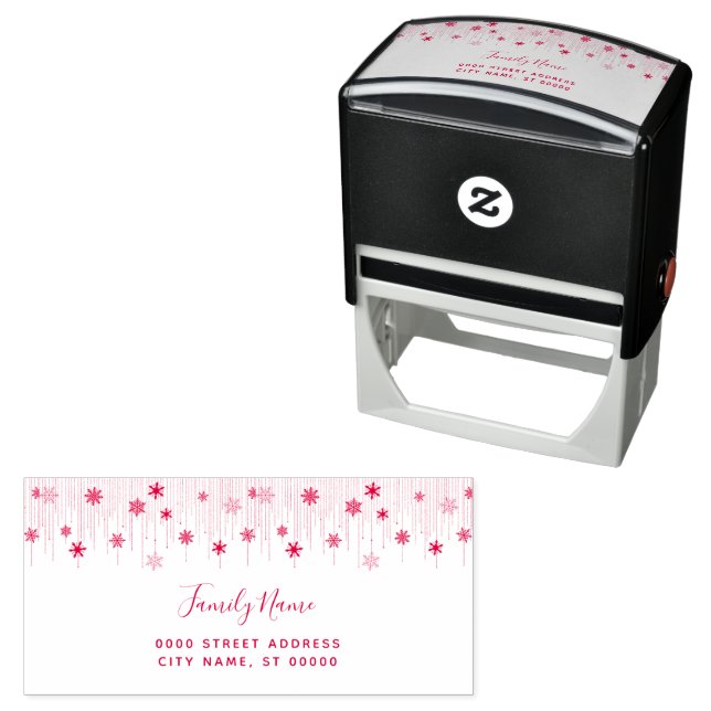 Sello Automático Holiday Return Address Self-inking Stamp (In Situ)