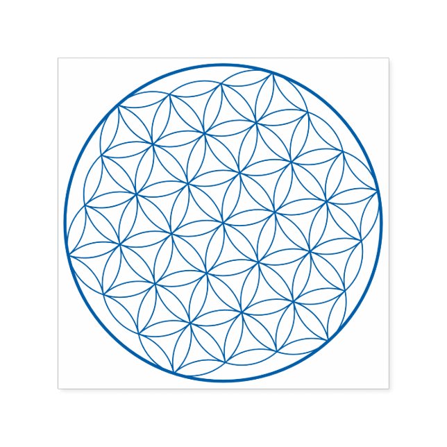 Sello Automático Holographic Flower of Life Sacred Geometry (Diseño)