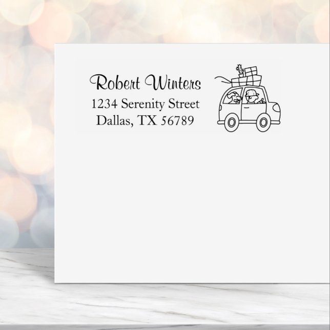 Sello Automático Hombre con Personalizado de coches de conducción d (Subido por el creador)