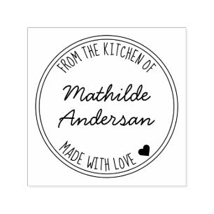 Sello Automático Horneado con Amor por Script Name Kitchen