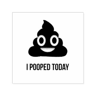 Sello Automático Hoy me uní a la Emoji Poo