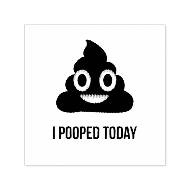 Sello Automático Hoy me uní a la Emoji Poo (Diseño)