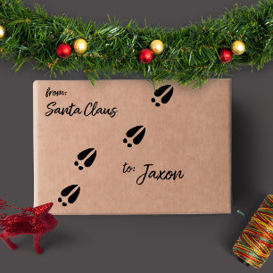 Sello Automático Huella de renos de navidades