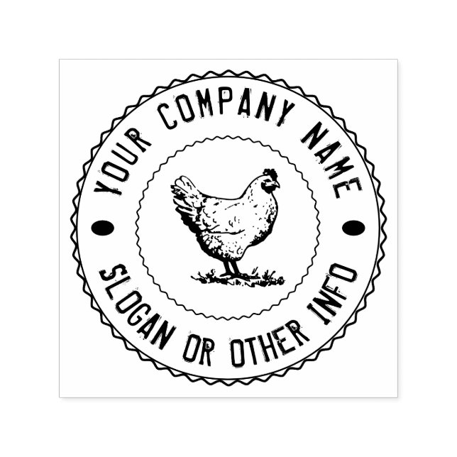 Sello Automático Huevo clásico vintage ⎢ personalizado (Diseño)