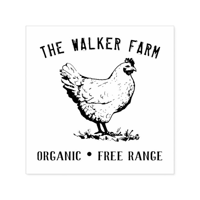 Sello Automático Huevo clásico vintage ⎢ personalizado (Diseño)