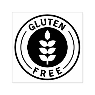 Sello Automático Icono de Alergia Alimentaria Libre de Gluten