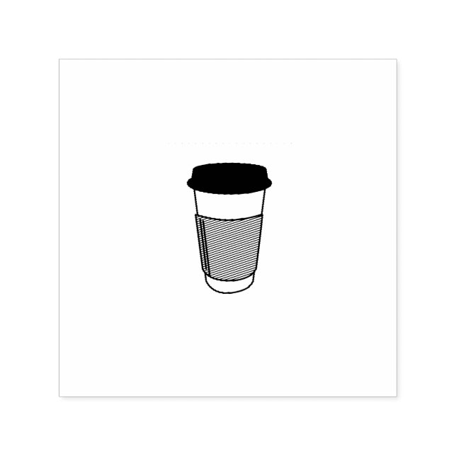Sello Automático Icono de ilustracion de café (Diseño)