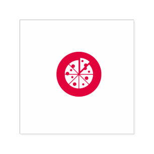Sello Automático Icono del logotipo de su empresa para tarjetas de 