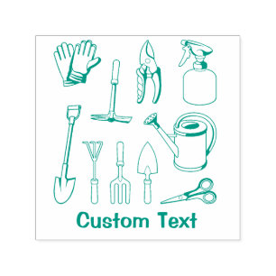 Sello Automático Iconos de jardinería
