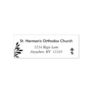 Sello Automático Iglesia cristiana ortodoxa de hojas delgadas