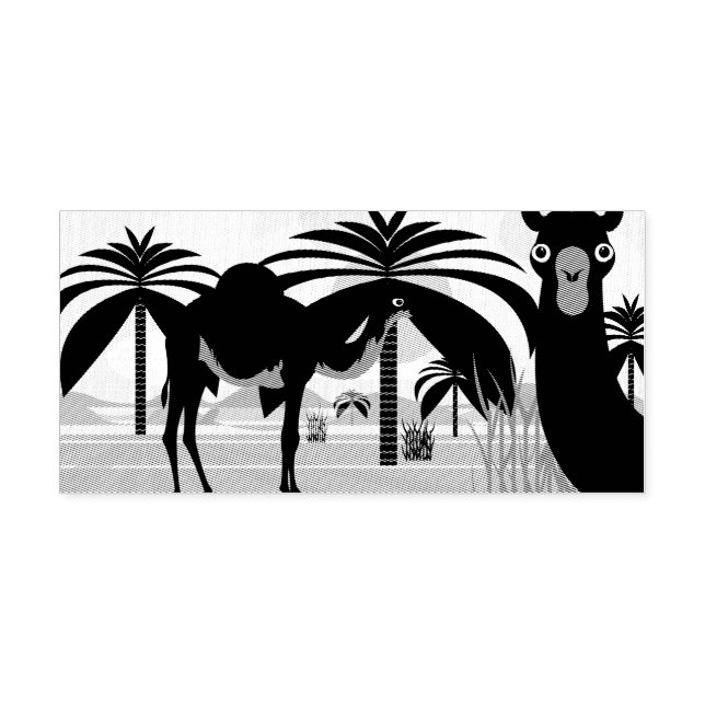 Sello Automático Ilustracion Camels (Diseño)
