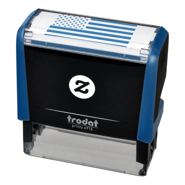 Sello Automático Ilustración de la bandera estadounidense de la Lín (Producto)