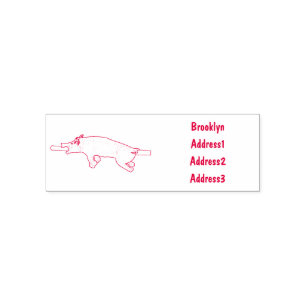 Sello Automático Ilustracion de personalizado asado de cerdo / cerd