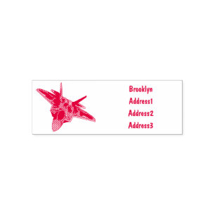 Sello Automático Ilustracion de personalizado de aviones de combate