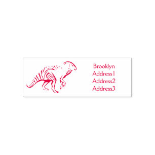 Sello Automático Ilustracion de personalizado de dinosaurios de par