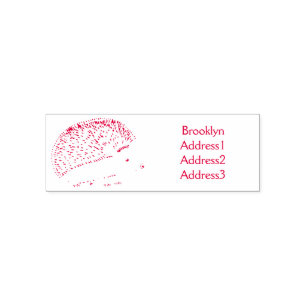 Sello Automático Ilustracion de personalizado de hedgehog espinoso