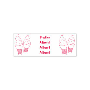 Sello Automático Ilustracion de personalizado de helado de cono