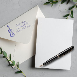 Sello Automático Ilustracion de violín personalizado